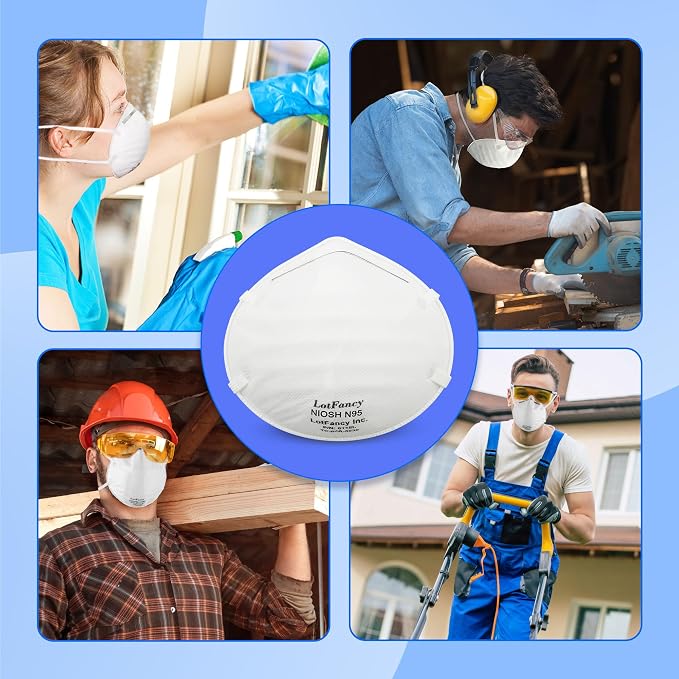 NIOSH N95 Mask, Disposable Face Mask, Against Dust, Air Pollution, Safety Mask - Image 8