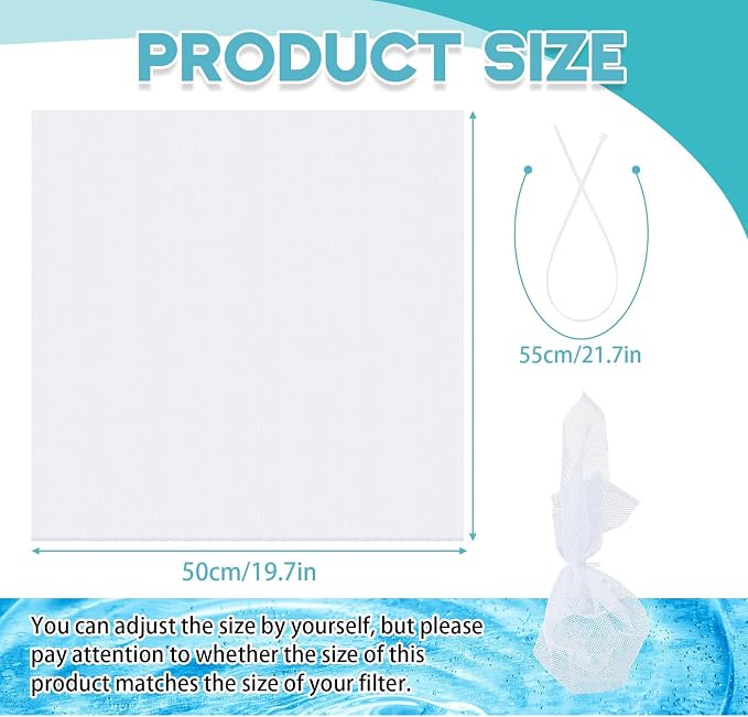 2 Sets 19.7 x 19.7 Inch Swamp Cooler Pump Swamp Cooler Filter Mesh Pump Basket - Image 2
