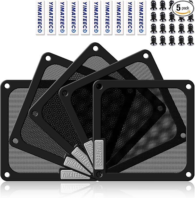 120mm Dust Filter PC for Computer Cooler Fan/PSU/Routers PVC 50 Mesh, Computer by YIMATEECO