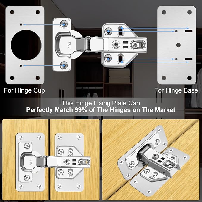 12-Pack Cabinet Hinge Repair Kit - Image 3
