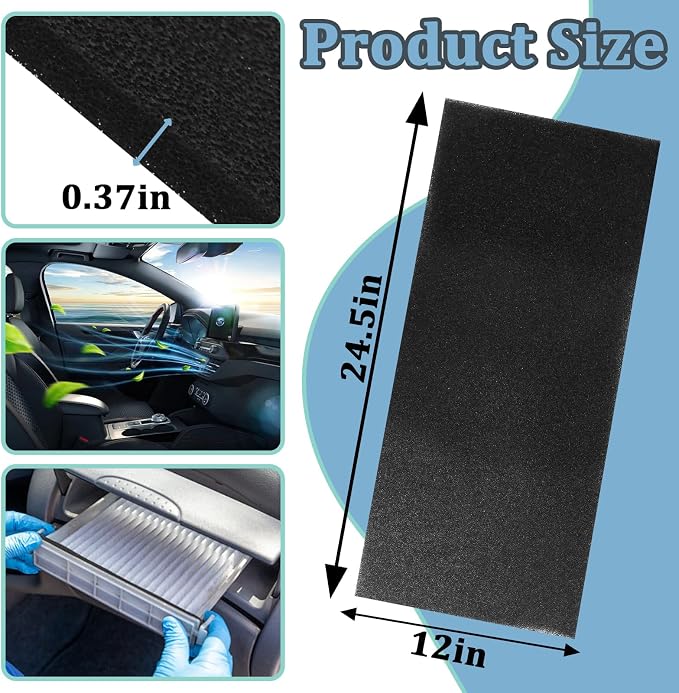 30 PPI Sponge Filter, Foam Filter Replacement, Universal Air Filter Sheet - Image 3