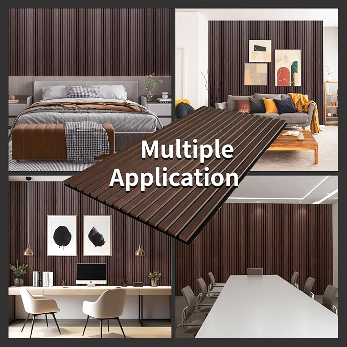 Wood Slat Wall Panel, 3D Soundproof Wall Panels, Large Acoustic Panels - Image 5