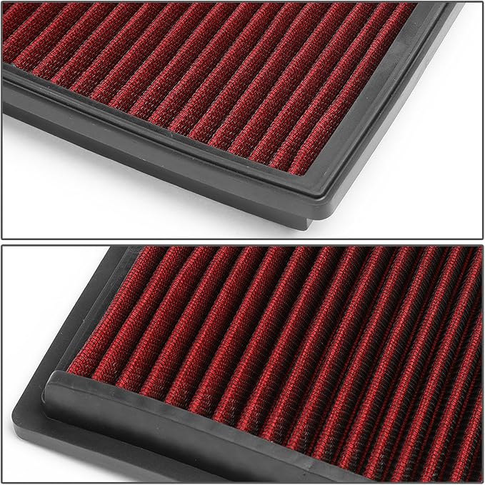 DNA Motoring AFPN-128-RD Clean Air Washable Drop In Panel Air Filter Enhance - Image 3