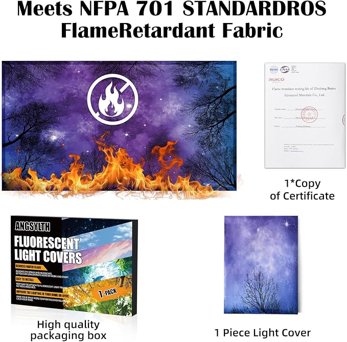 Fluorescent Light Covers -1PCS 4x2 Feet Classroom Covers - Image 5