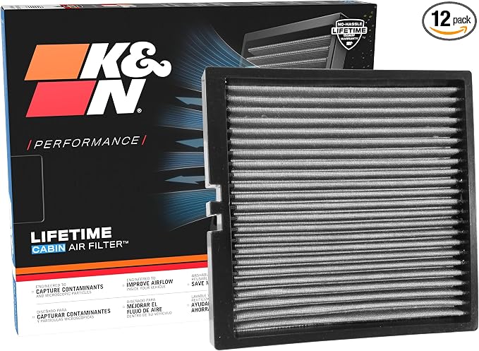 K&N LIFETIME Cabin Air Filter: Premium, Clean Air by KNEngineeringInc