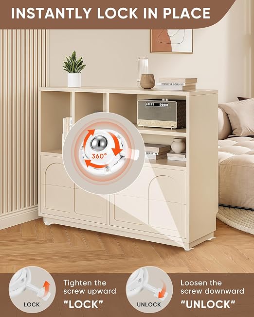 4 Pack Self Adhesive Caster Wheels - Image 2