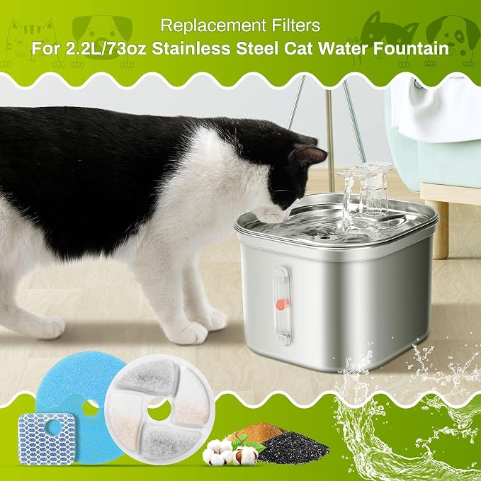 10 Set Cat Water Fountain Filter Replacement - Image 2