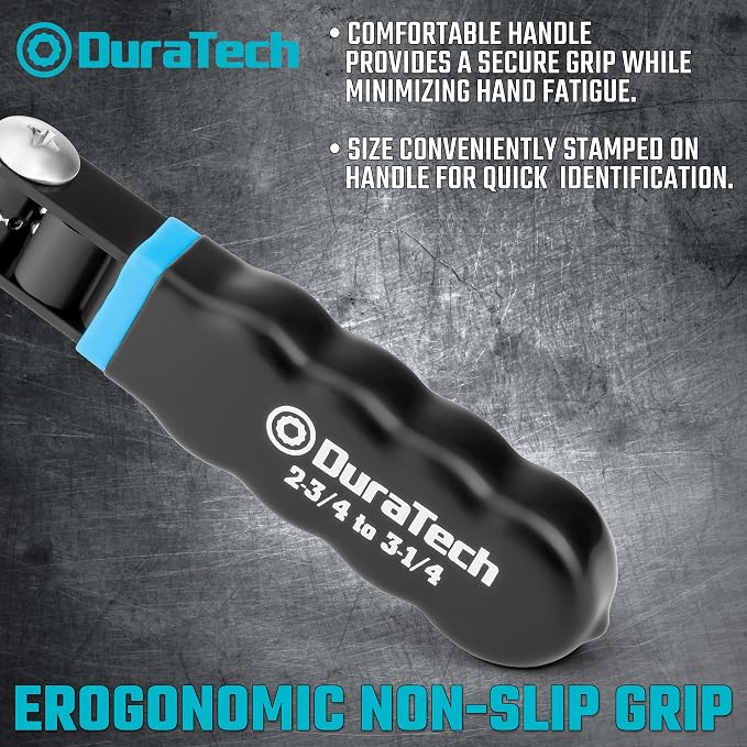 DURATECH Small Swivel Oil Filter Wrench，5 Gear Adjustment Oil Filter Removal - Image 7