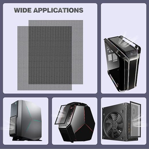 MoKo 400x300mm DIY PC Case Dust Mesh Filter, PVC Dustproof Magnetic Dust Filter - Image 7