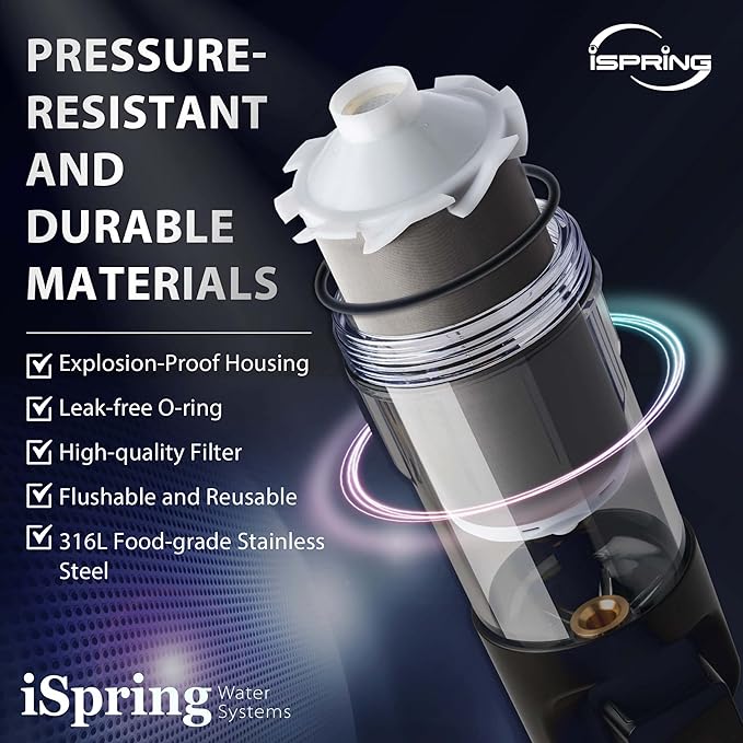 iSpring WSP500ARJ Spin-Down Sediment Water Filter, Upgraded Jumbo Size - Image 7