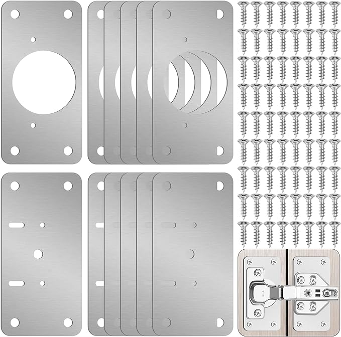 12-Pack Cabinet Hinge Repair Kit by zqeven