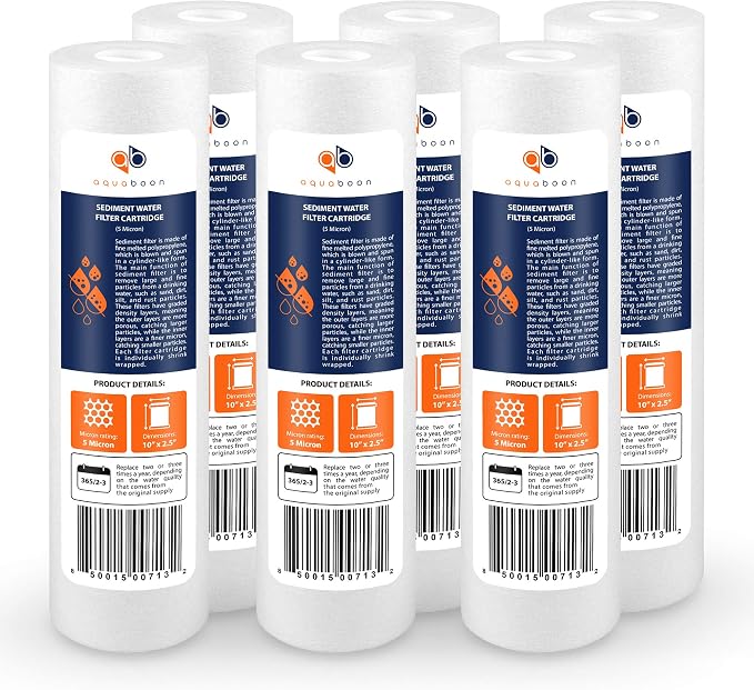 Aquaboon 5 Micron 10 x 2.5 Sediment Filter by Aquaboon