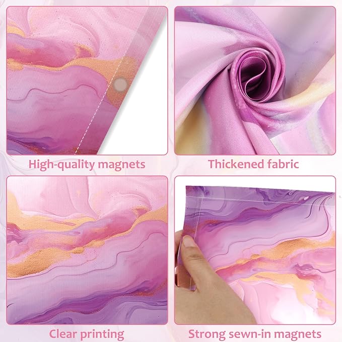 QOUBAI 8 Pcs Fluorescent Light Covers, 4x2 Feet Magnetic Light Cover - Image 3