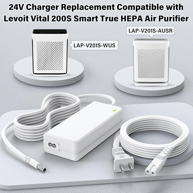 24V Air Purifier Charger Replacement Compatible - Image 2