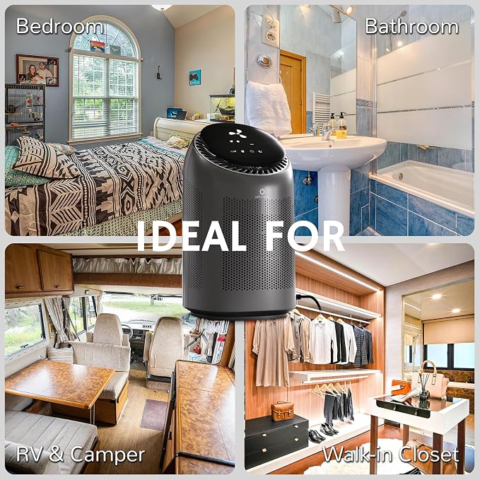 Airthereal Zephyr AZH200 Air Purifier and Dehumidifier Combo, 34 oz Small - Image 9