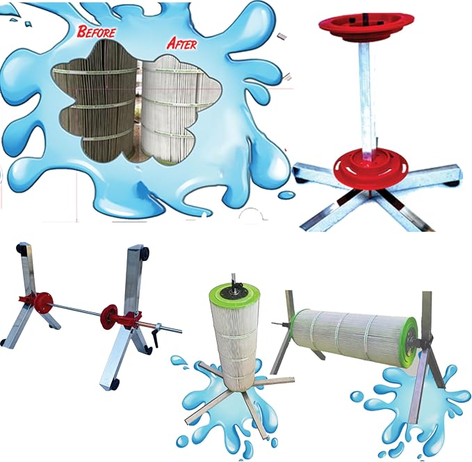 Filter Cleaning Stand Cleaner for 3, 4 or 6 Inch Swimming Pool cartridges by Unknown
