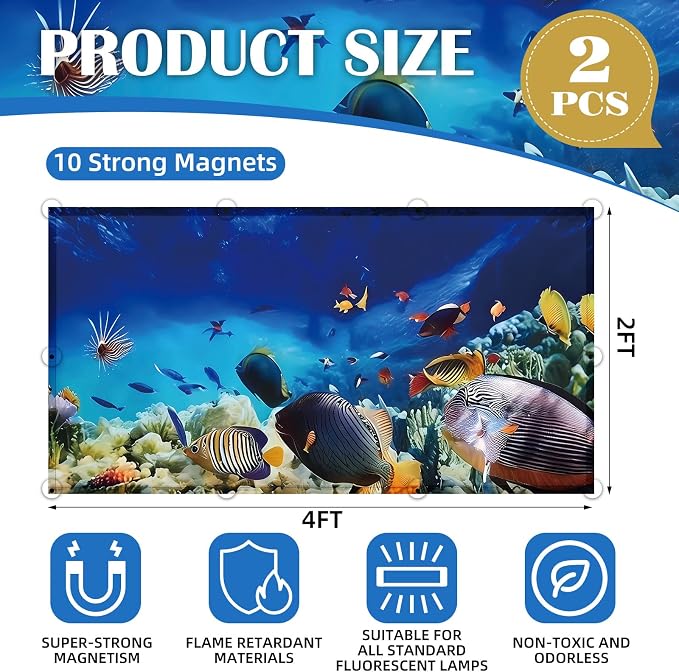 ANGSYLTH 2 Pcs Fluorescent Light Covers - Image 2
