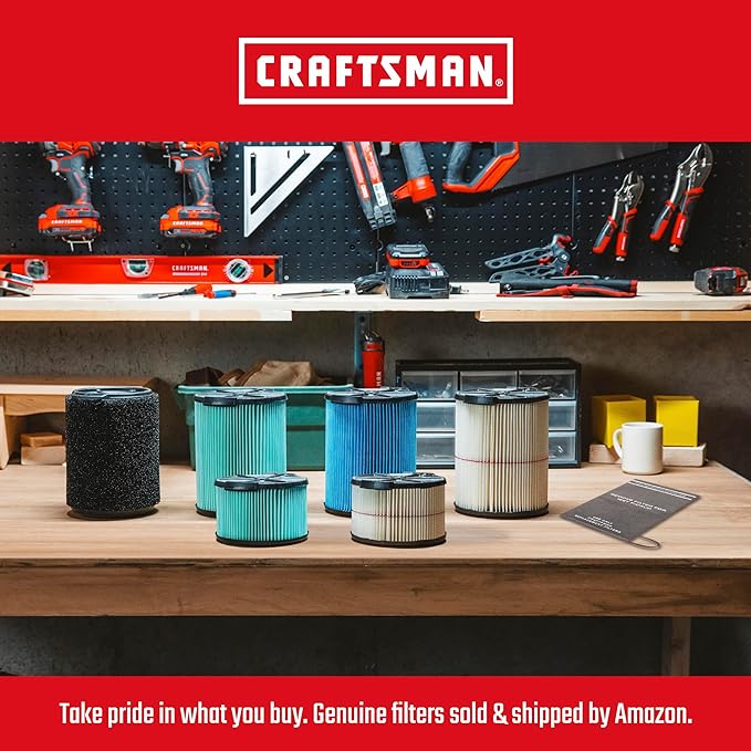 CRAFTSMAN CMXEVBE17595 16 Gallon 6.5 Peak HP Wet Dry Vac, Heavy-Duty Shop - Image 5