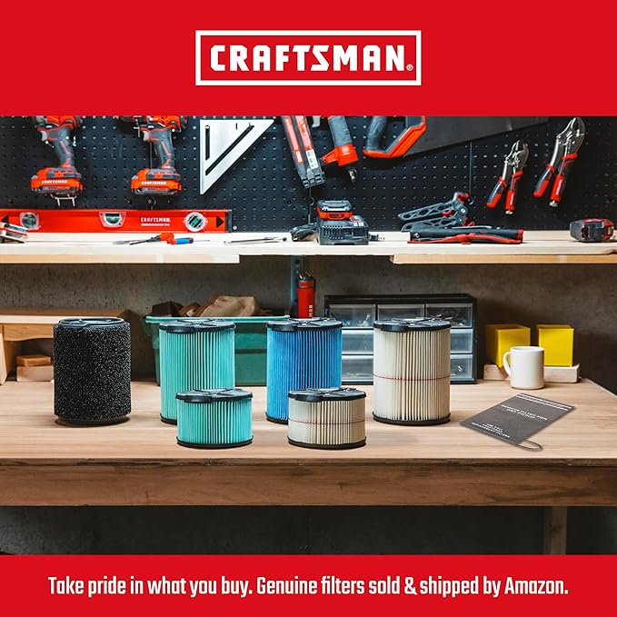 CRAFTSMAN CMXEVBE18695 16 Gallon 6.5 Peak HP Wet Dry Vac, Heavy-Duty Shop - Image 5