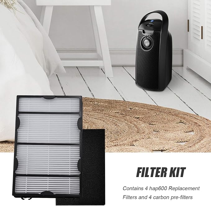 Hoypeyfiy 4Pcs HAPF600 HEPA Replacement Filters Kit Replacement - Image 5