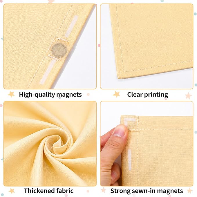 QOUBAI 6 Pcs Fluorescent Light Covers, 4 x 2 Ft Magnetic Light Filters - Image 3