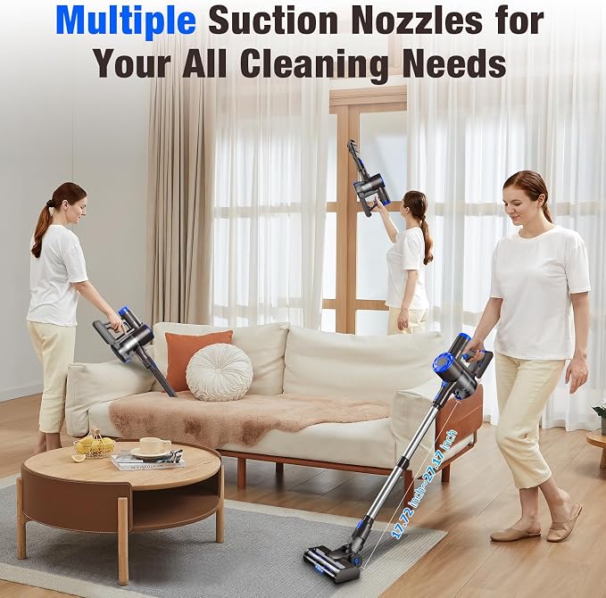 Cordless Vacuum Cleaner, Upgraded 40Kpa Stick Vacuum Cleaners - Image 9