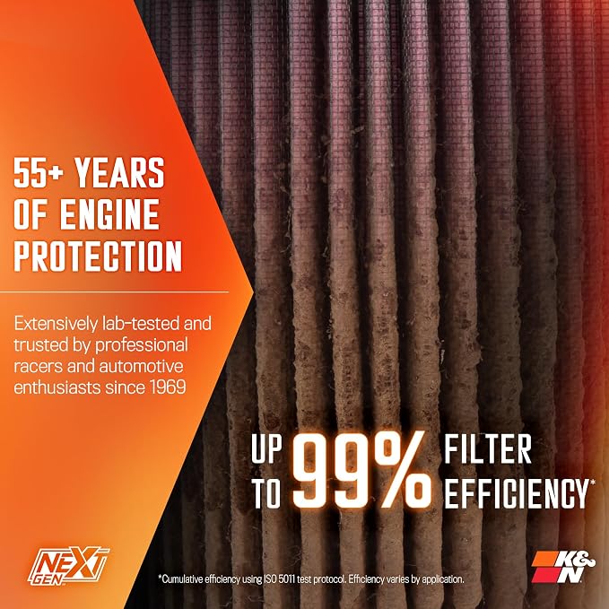 K&N NextGen Cold Air Intake System: High-Flow Cotton Filter: Compatible - Image 7