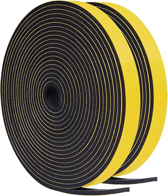 TORRAMI Weather Stripping for Windows 1/2 inch W x 1/4 inch T x 13 Ft Length by TORRAMI