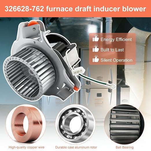 326628-762, HC21ZE126A Furnace Draft Inducer Motor, Compatible - Image 4