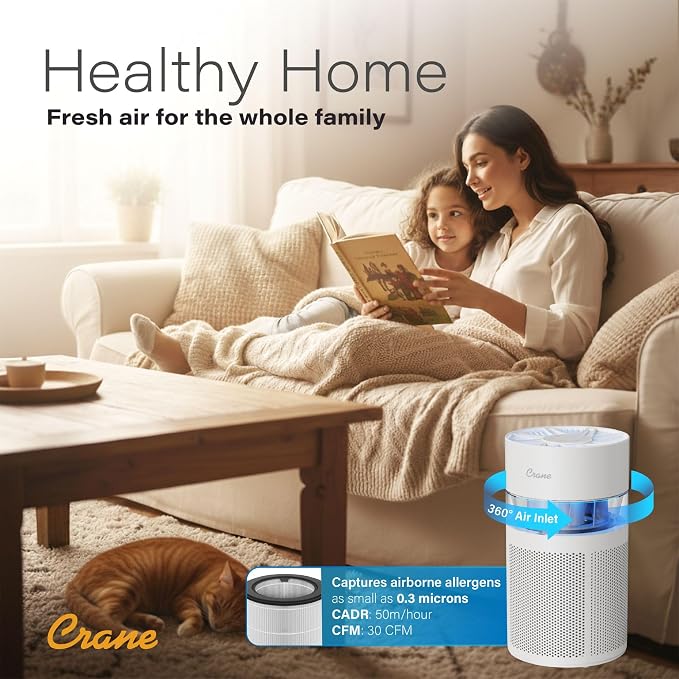 Crane True HEPA Air Purifier - Image 4