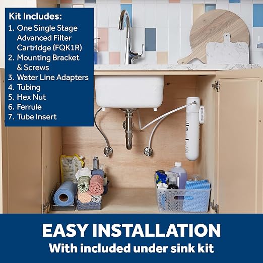 GE Single Stage Under Sink Water Filtration System, & PFOA/PFOS, Easy - Image 3