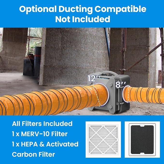 CADPXS Shield-550 Negative Machine Airbourne Cleaner HEPA Scrubber Water Damage - Image 8