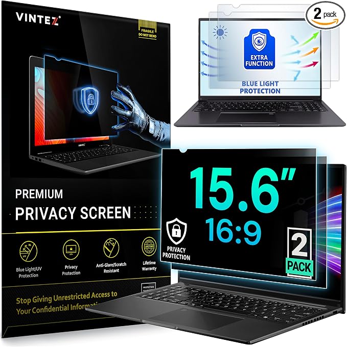 VINTEZ 15.6 Inch 1.8:1 Privacy Screen by VINTEZ