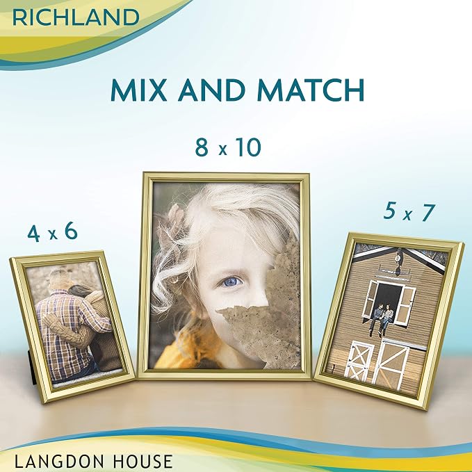 Langdon House 4x6 Picture Frames Set Distinguished Edging - Image 5