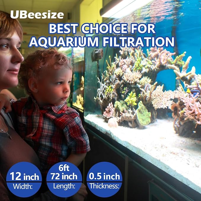 UBeesize Aquarium Filter Media Floss, 6 ft Cut to Fit Pond Filters - Image 5