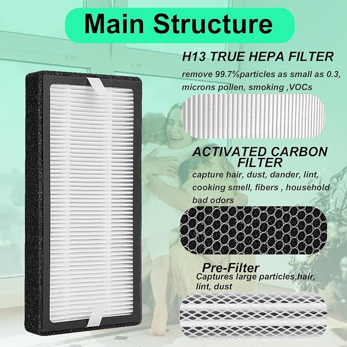 4 Pack AP-DT10FL Replacement Filter Compatible - Image 2