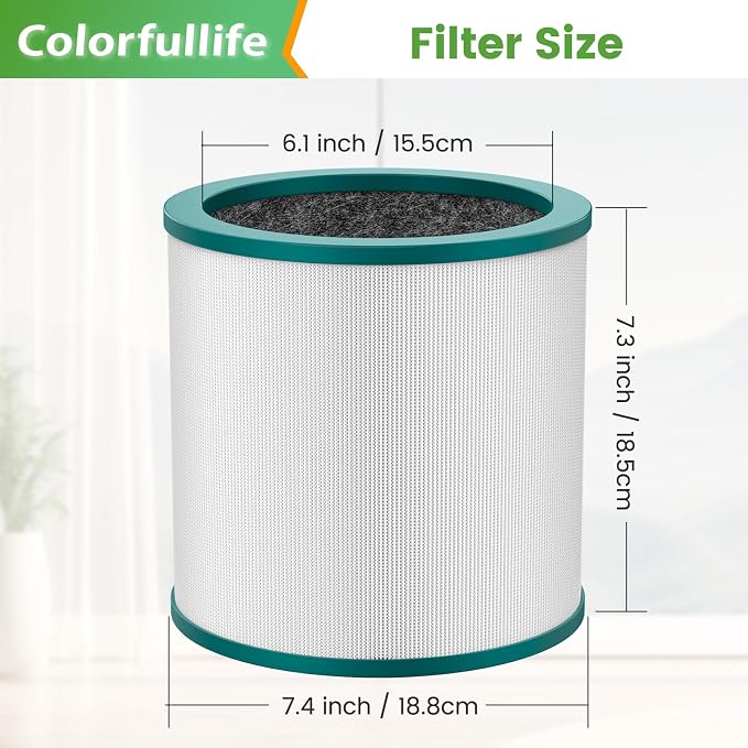 TP01 Replacement Filter for Dyson Tower Pure Cool Link TP01, BP01 Models Air - Image 5