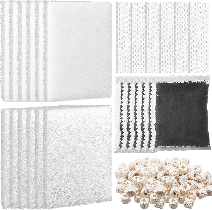26 Pcs Aquarium Filter Media Kit Compatible by Threlaco
