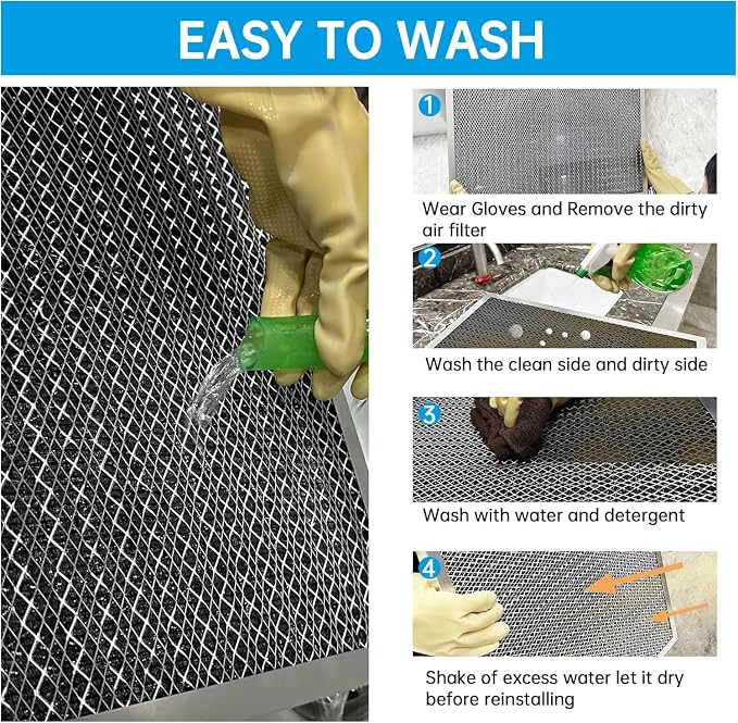 UBeesize 18x18x1 Reusable Electrostatic Air Filter HVAC AC Furnace Filter - Image 6