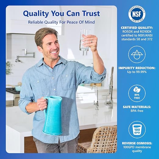 Express Water Reverse Osmosis Water Filter System, Chlorine Reduction, NSF - Image 7