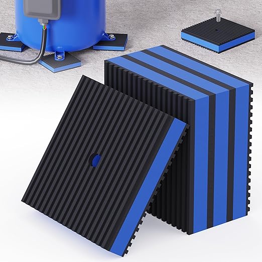 Anti Vibration Pads, Mechanical Vibration Damping Pads, Heavy Duty Rubber by Wuno