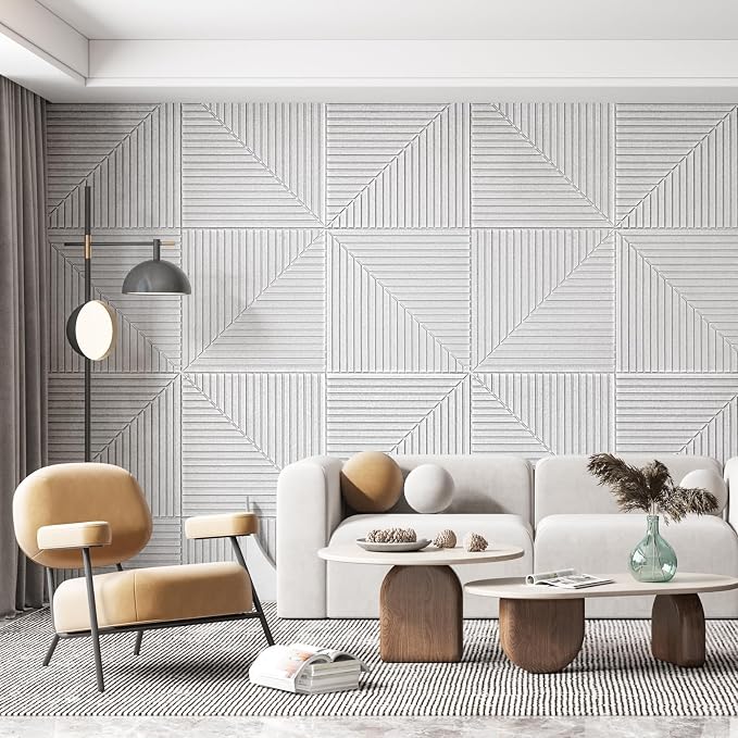 Art3d 6-Pack Self-Adhesive Acoustic Wall Panels - Image 2