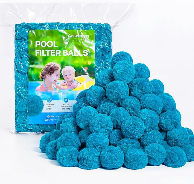 AQUASTRONG Pool Filter Balls for Sand Filter Pump, 4.6 lbs Reusable Sand Filter by AQUASTRONG%E2%80%94%E2%80%94POWERYOURWATER