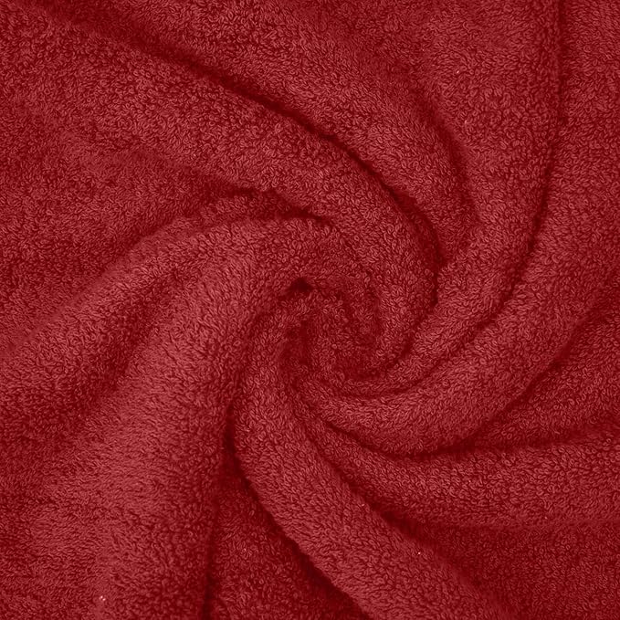 DAN RIVER Pack of 1 Bath Sheet 40x80 Inches, Luxury Large Towels Oversized for Bathroom, Absorbent Plush Towels - Red