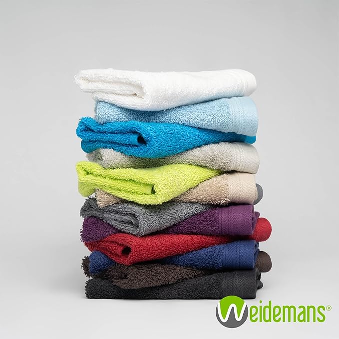 100% Cotton Washcloths Set 13” x 13” | Burgundy Towels | Set of 12 Ultra Soft and Highly Absorbent Washcloths Sets for Bathroom, Gym, Hotel, Spa | Machine Washable Face Towel