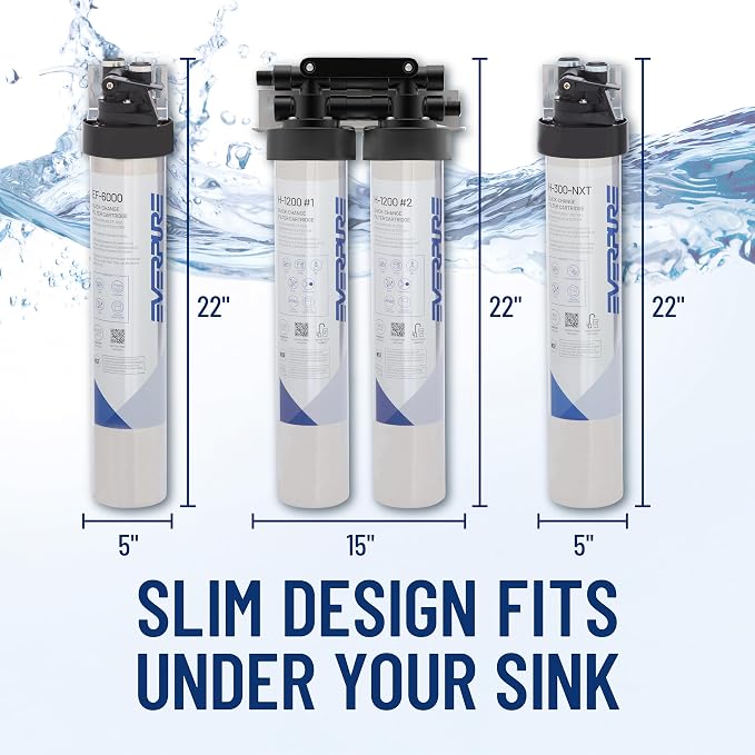 Pentair Everpure H-1200 Drinking Water System, NSF Certified to Reduce Lead & - Image 3