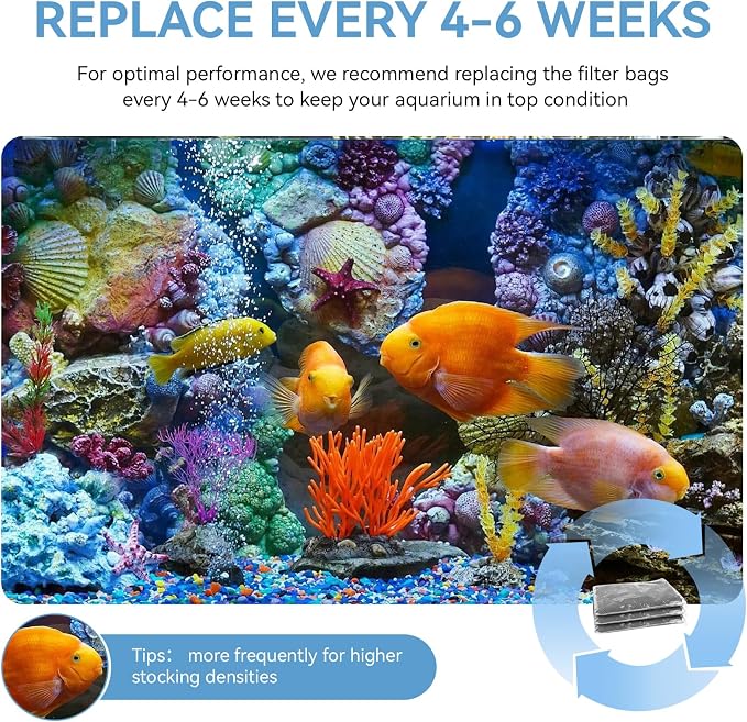 8 Oz Pro-C Mixed Aquarium Canister Filter Media Bag Compatible - Image 6