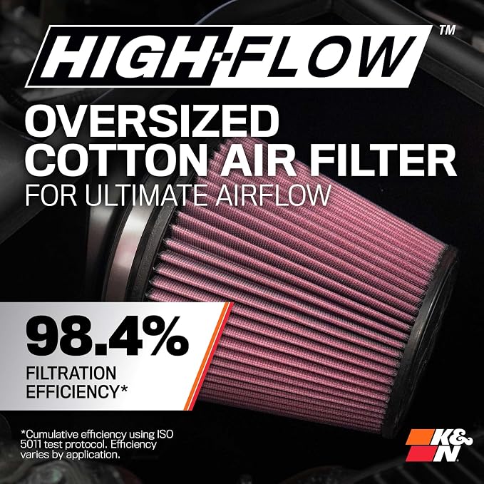 K&N Cold Air Intake System: High-Flow Air Filter, Increase Performance & - Image 4