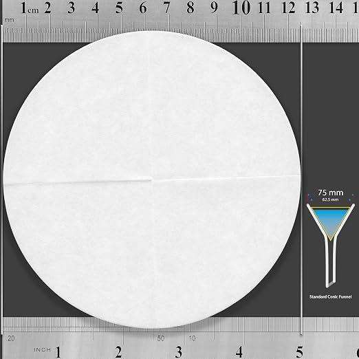 12.5 cm Quadrant-Folded Filter Paper, Pre-Folded disks, Qualitative Grade 1 - Image 3