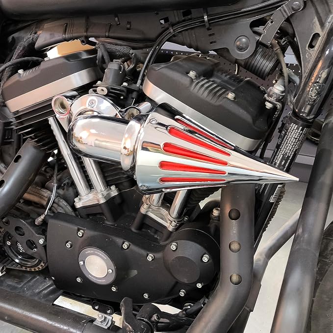 Air Cleaner Motorcycle CNC Spike Air Intake Filter Kit Fit - Image 3